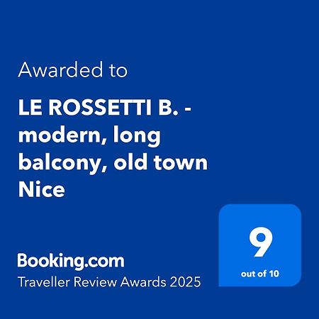 Le Rossetti B. - Modern, Long Balcony, Old Town Nice Bagian luar foto