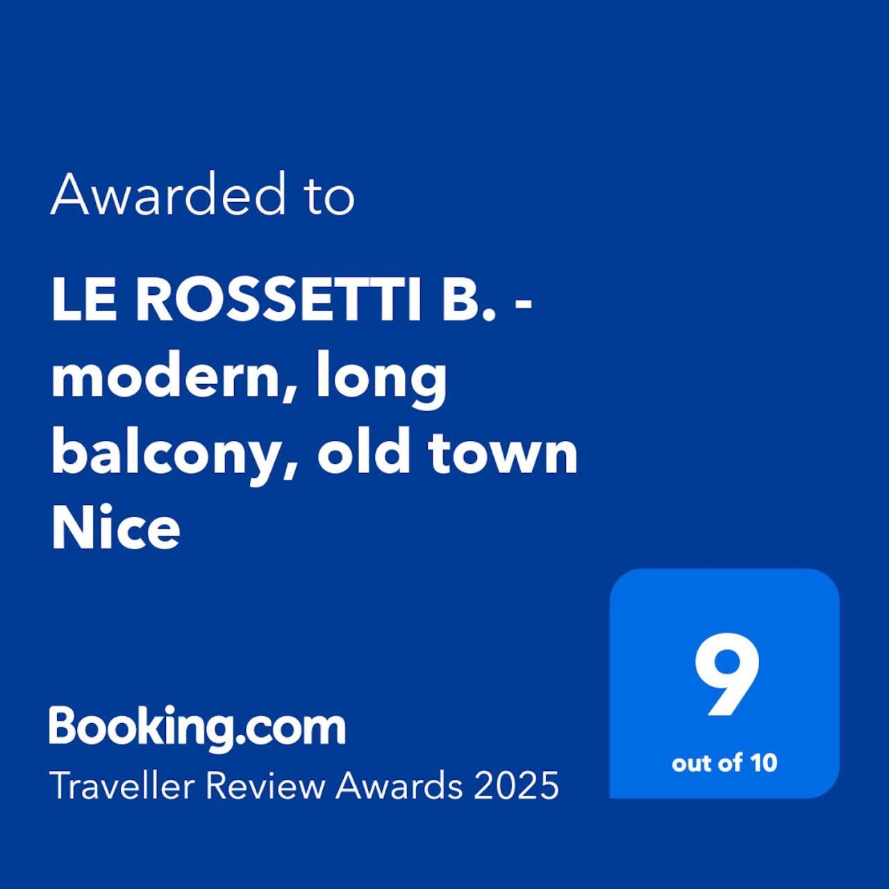Le Rossetti B. - Modern, Long Balcony, Old Town Nice Bagian luar foto