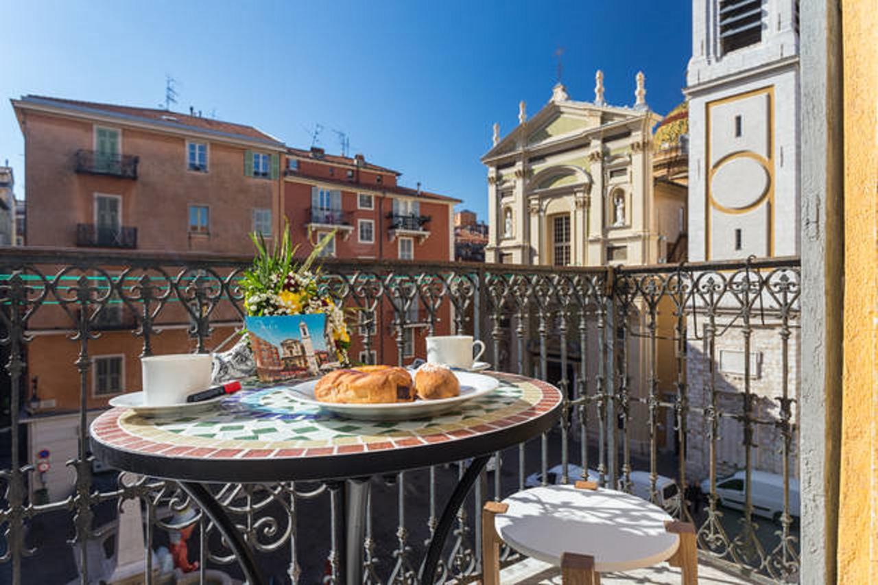Le Rossetti B. - Modern, Long Balcony, Old Town Nice Bagian luar foto