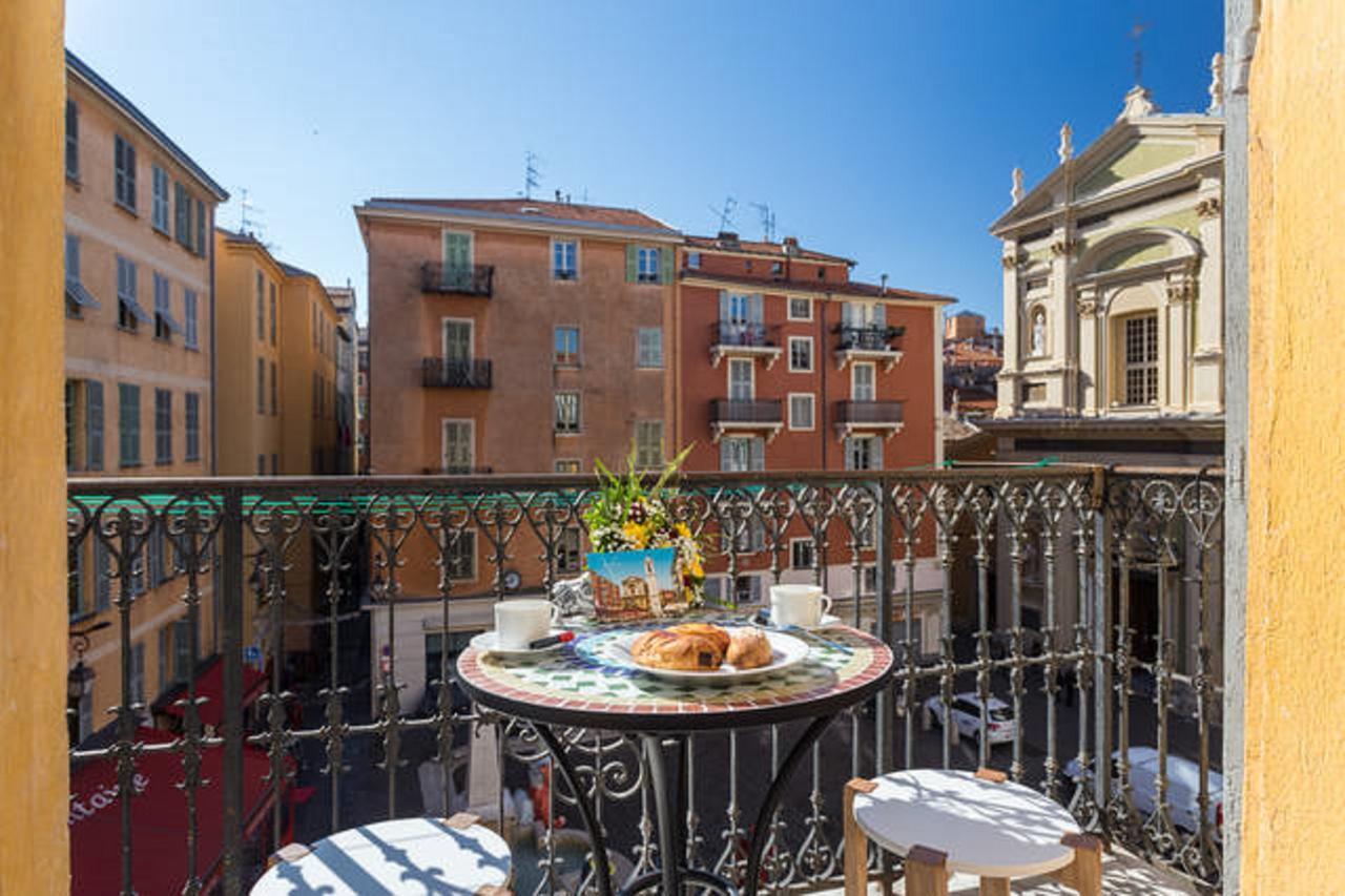 Le Rossetti B. - Modern, Long Balcony, Old Town Nice Bagian luar foto
